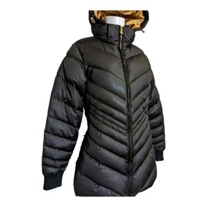 Pyrenex Alexandre Vauthier black puffer coat with hood 36/XS